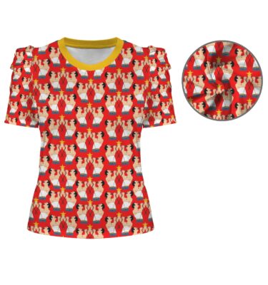 freddie mercury puff sleeve tee - original illustration