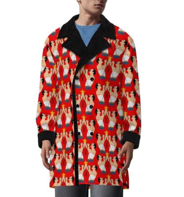 freddie mercury design double breasted COAT . original design . sizes up to a 6X!!