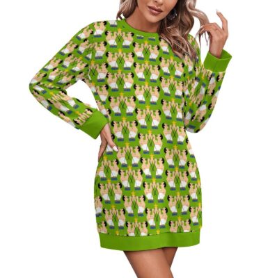 freddie mercury SWEATER DRESS . original illustration