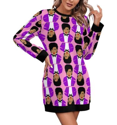 PRINCE SWEATER DRESS . original illustration